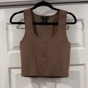 Sincerely Jules Brown Crop Top